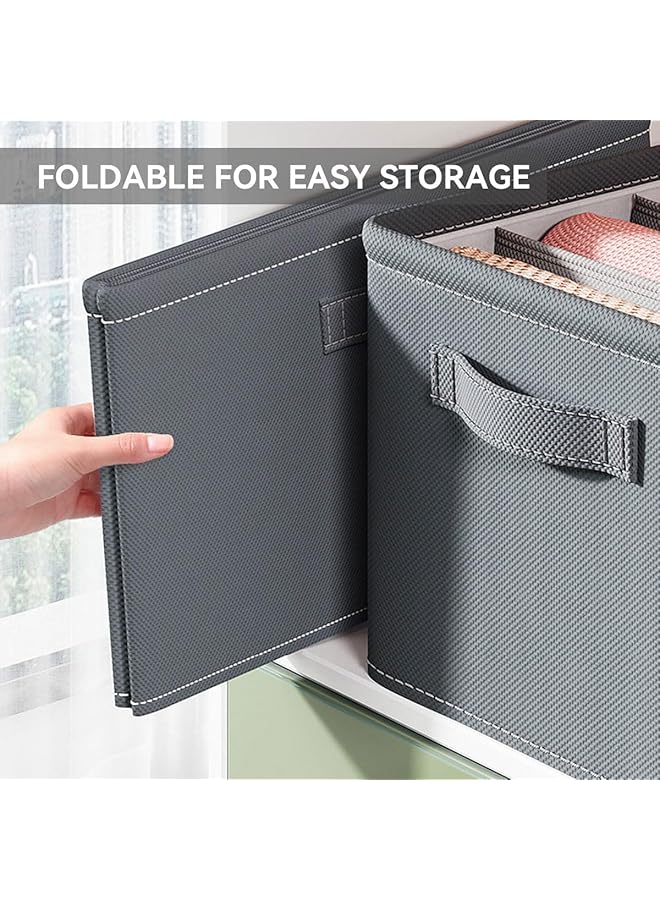 erorex 3 Pack Wardrobe Clothes Organizer Foldable Closet Organizer Stackable Fabric Drawer Organizers Dividers With Handles For Organizing Clothes Jeans Pants Sweaters Dresses - Image 4