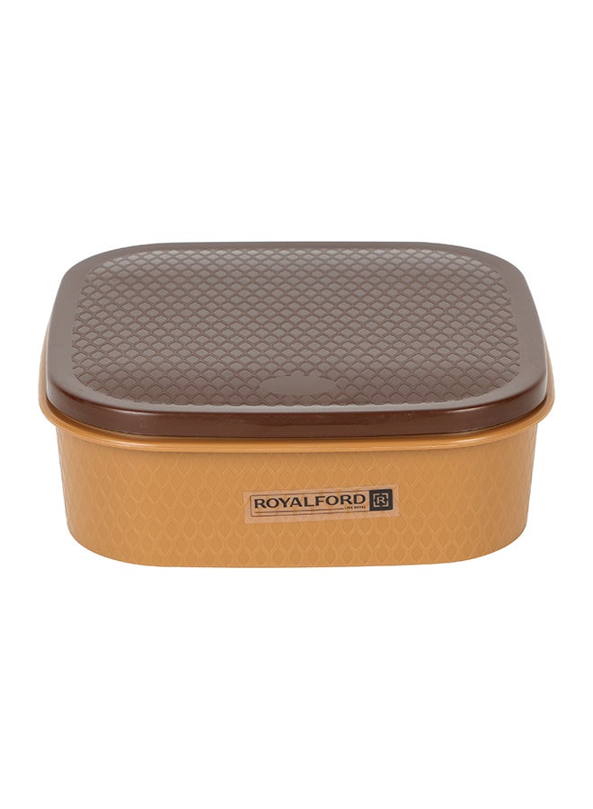 Royalford Spice Box 7 Removable Containers 100% Food Grade Material Bpa Free Made In India Multi Color Assorted Colors 19.4X19.4X6.3 Cm Brown/Dark Brown - Image 5