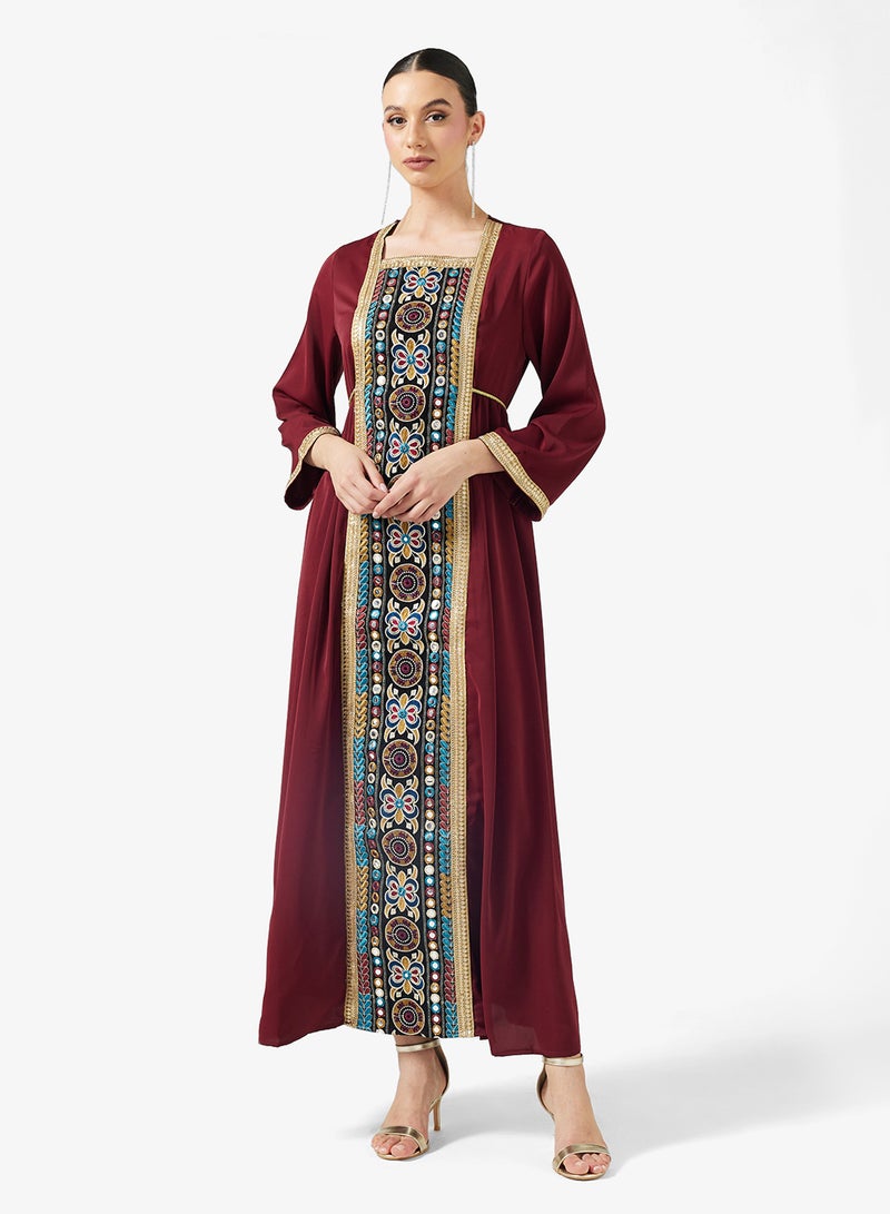 Khizana Embroidered Jalabiya - Image 4