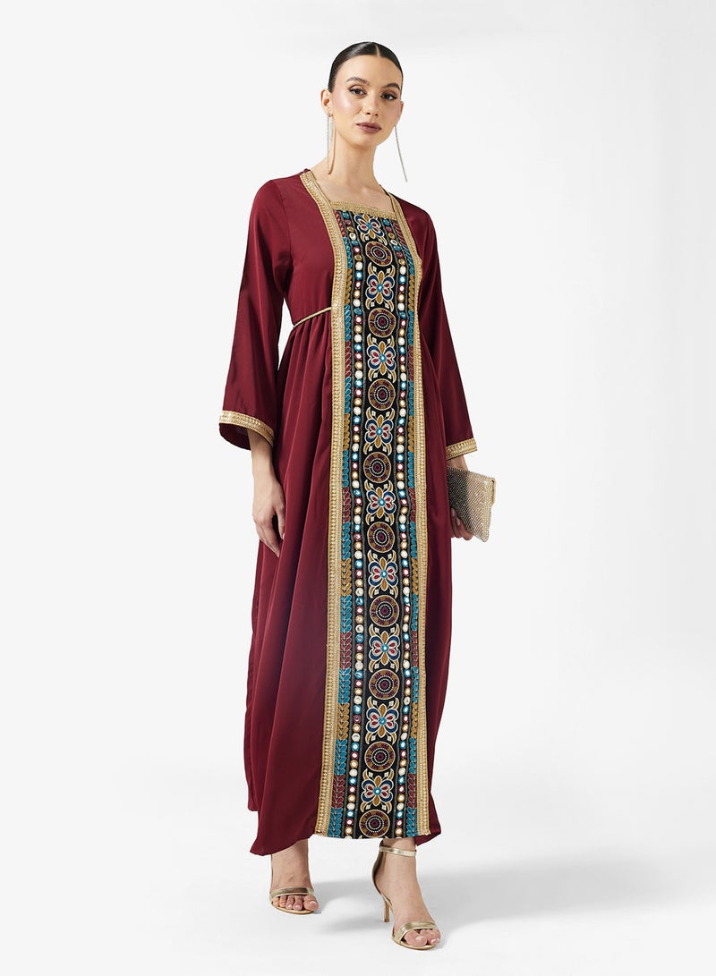 Khizana Embroidered Jalabiya - Image 1