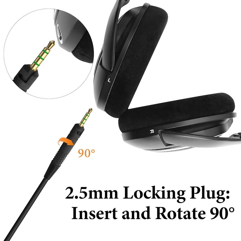جيكريا وصف المنتج: - السماعات المتوافقة مع هذا الكابل: - Sennheiser HD 8DJ، HD 6DJ - Sennheiser HD 599، HD 598 SR، HD 598 SE، HD 598 CS، HD 598 - Sennheiser HD 579، HD 569، HD 560S، HD 558، HD 518، HD400 PRO وغيرها من السماعات التي تحتوي على منفذ 2.5mm. ملاحظة: الكابل مخصص فقط للسماعات ولا يشمل الجهاز نفسه. العبوة تحتوي على: كابل سماعات واحد. - Image 2