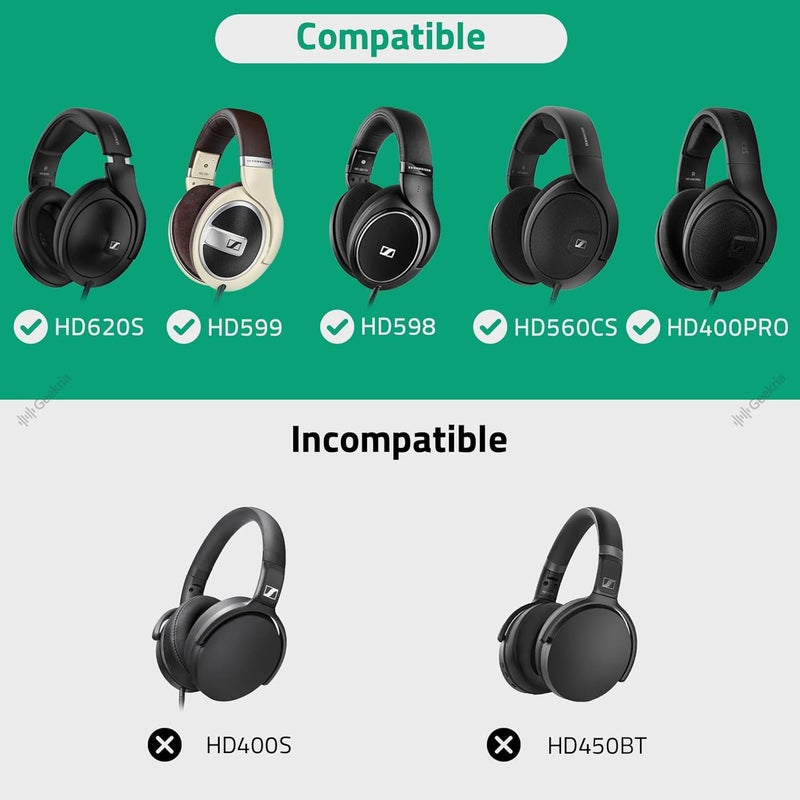 جيكريا وصف المنتج: - السماعات المتوافقة مع هذا الكابل: - Sennheiser HD 8DJ، HD 6DJ - Sennheiser HD 599، HD 598 SR، HD 598 SE، HD 598 CS، HD 598 - Sennheiser HD 579، HD 569، HD 560S، HD 558، HD 518، HD400 PRO وغيرها من السماعات التي تحتوي على منفذ 2.5mm. ملاحظة: الكابل مخصص فقط للسماعات ولا يشمل الجهاز نفسه. العبوة تحتوي على: كابل سماعات واحد. - Image 5