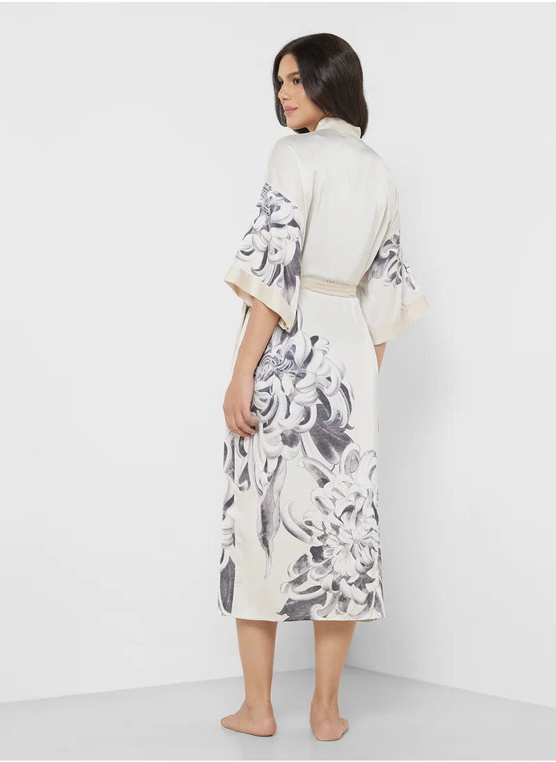 Khizana Printed Robe