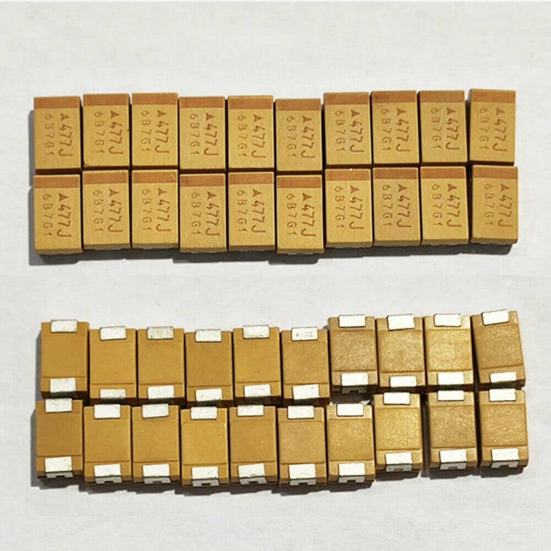 TEAMWILL Tantalum Capacitor 477J 6.3V 470uF Type D SMD 7343 10% Surface Mount - 20PCS - Image 5