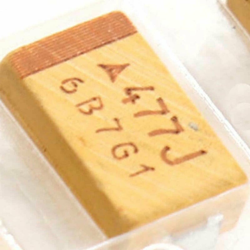 TEAMWILL Tantalum Capacitor 477J 6.3V 470uF Type D SMD 7343 10% Surface Mount - 20PCS - Image 2