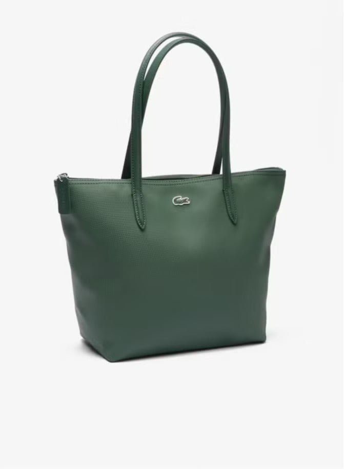LACOSTE Lacoste Women's L12.12 Concept Fashion Versatile Large Capacity Zipper Handbag Tote Bag Shoulder Bag Medium green  - Image 5