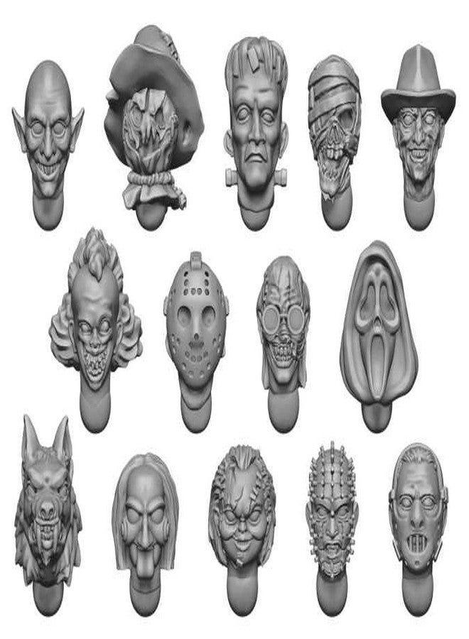 Green Stuff World GSWD-11699 Green Stuff World Horror Head Nightmare, 14 Piece Resin Kit - Image 1