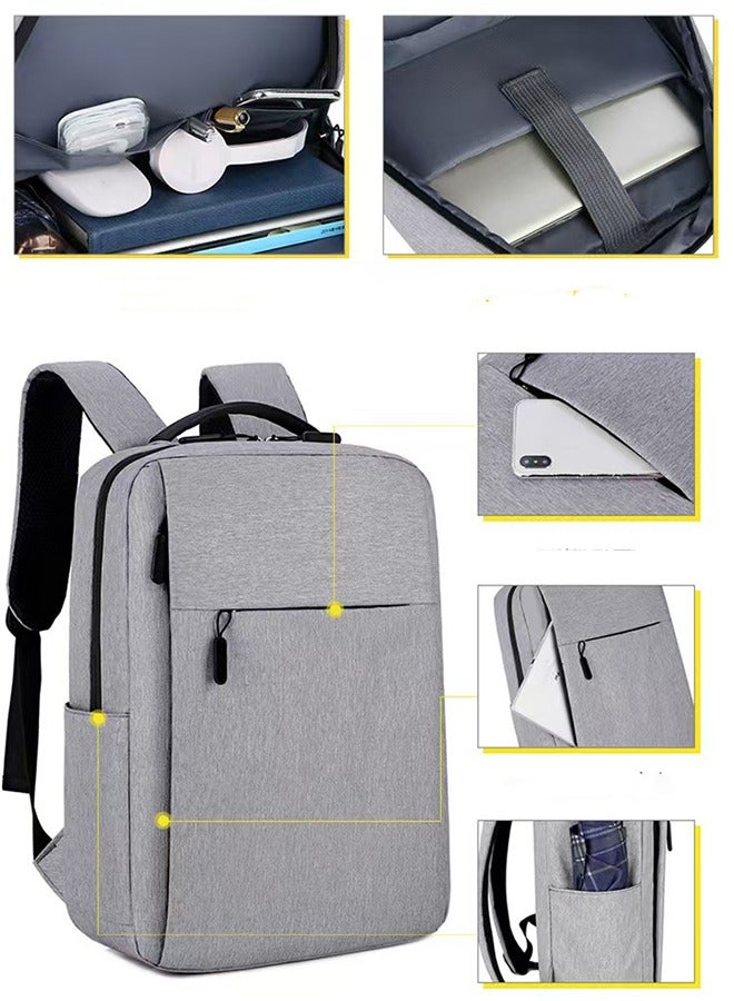 Leisure backpack men's waterproof and shockproof 15.6-inch laptop bag - Image 4