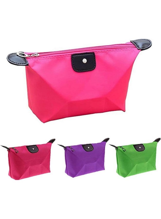 CLICKSWIFT Cute Large Makeup Bag Portable Travel Lazy Person Convenient Folding Dumplings Cosmetics Gift Storage Bag for Makeup, Cosmetics, toiletries, Accessories 1 Pcs Multicolor - Image 1