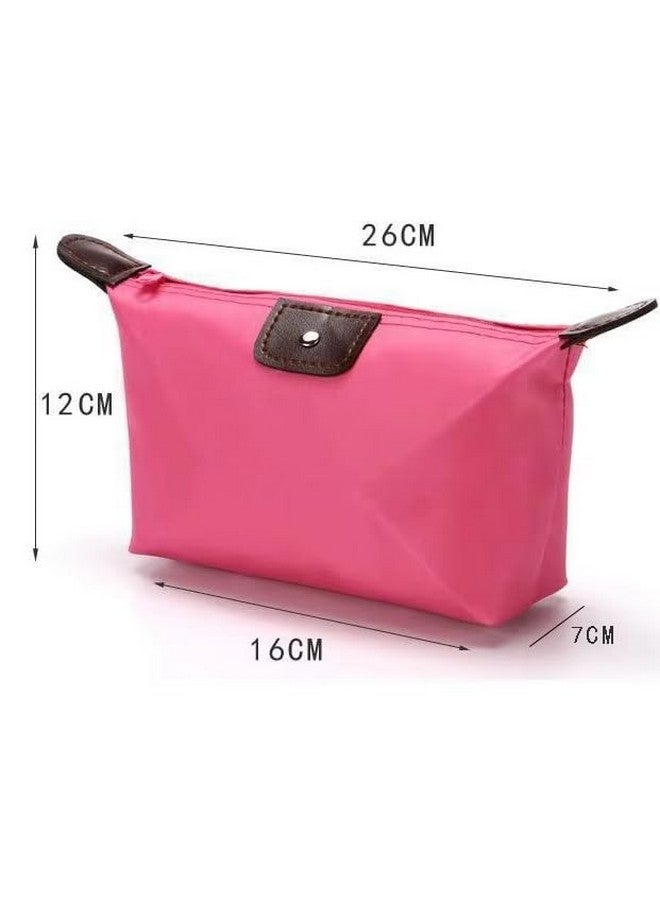 CLICKSWIFT Cute Large Makeup Bag Portable Travel Lazy Person Convenient Folding Dumplings Cosmetics Gift Storage Bag for Makeup, Cosmetics, toiletries, Accessories 1 Pcs Multicolor - Image 5