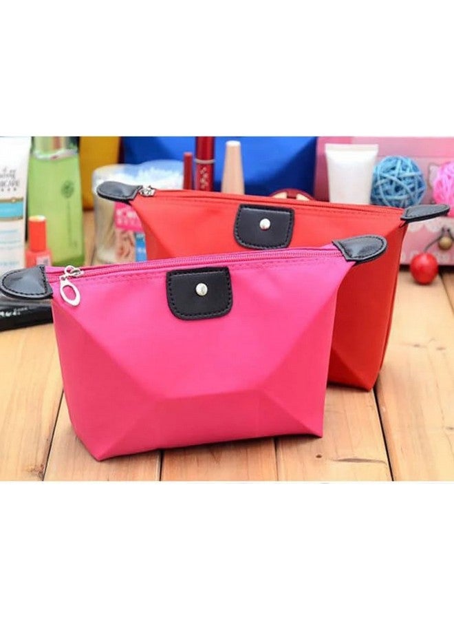 CLICKSWIFT Cute Large Makeup Bag Portable Travel Lazy Person Convenient Folding Dumplings Cosmetics Gift Storage Bag for Makeup, Cosmetics, toiletries, Accessories 1 Pcs Multicolor - Image 3