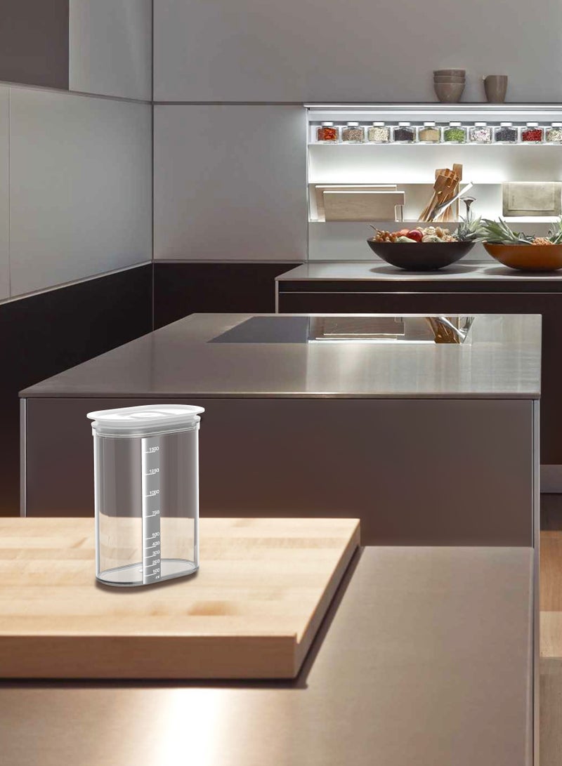 Biesse Plastic Oval airtight storage with graduated scale 1.55L - Image 2