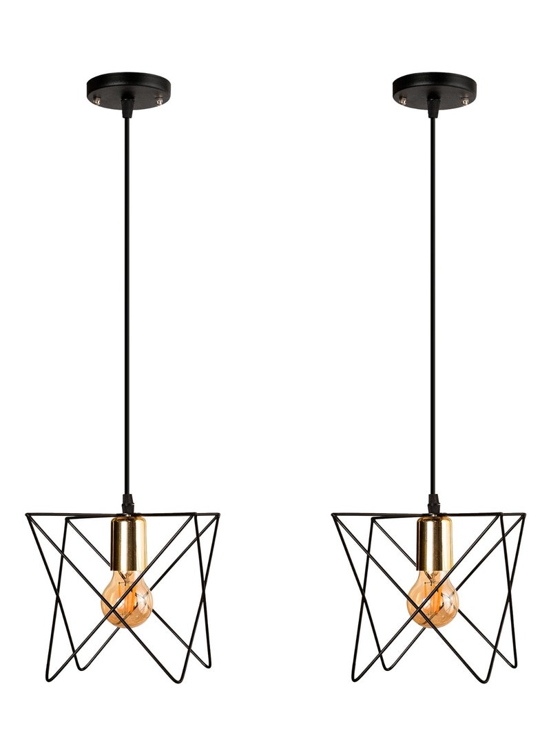 El Rawda Lighting - 2 Pcs Modern And Distinctive Single Pendants 0x0x0 cm - Image 1