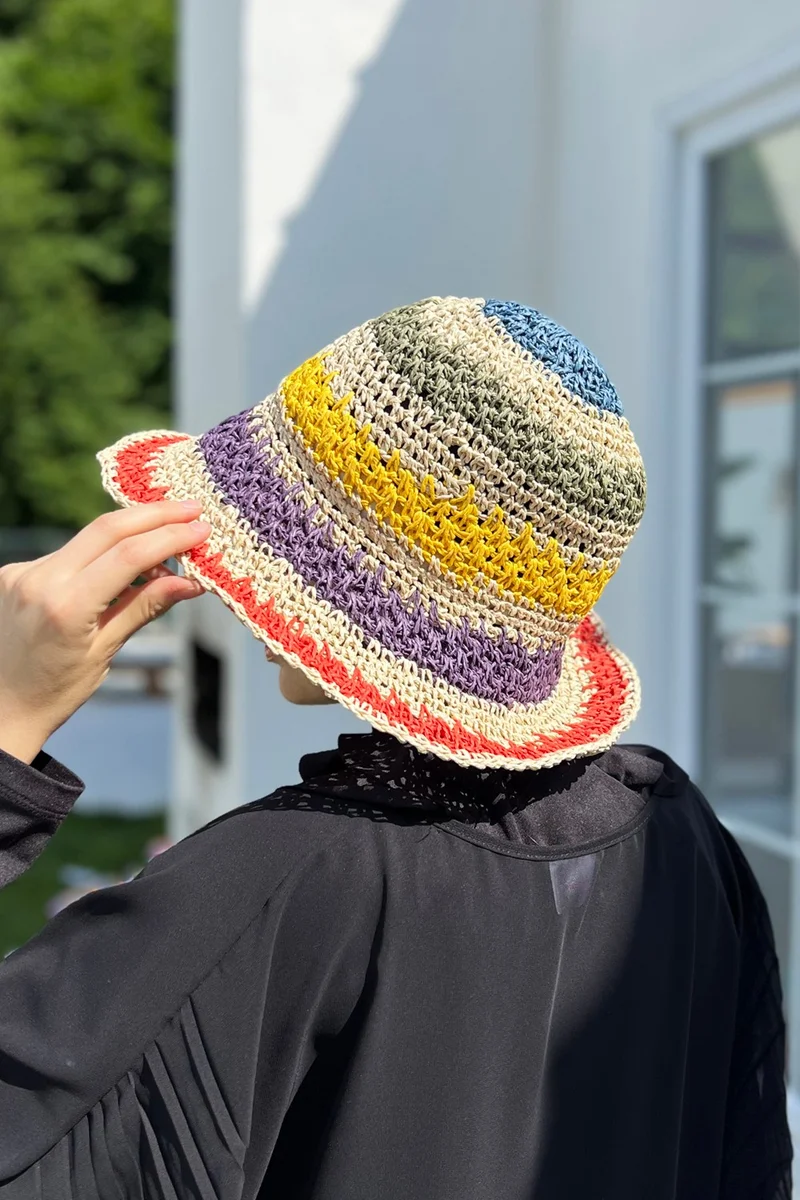 Remsa Mayo Handmade Straw Hat Rş-94 Beige