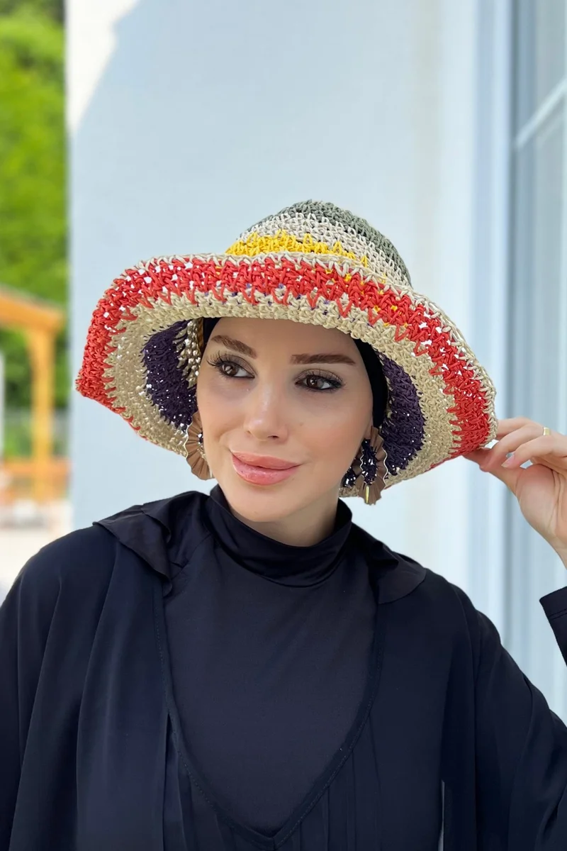 Remsa Mayo Handmade Straw Hat Rş-94 Beige