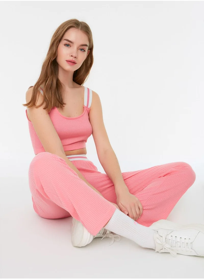 trendyol High Waist Ribbed Pants