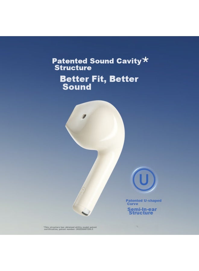 Walker Flower Edifier Hua Zai Zero Air Wireless Bluetooth Earphones, Semi In-ear Headphones, Bluetooth 5.3, Compatible With Apple, Huawei, Xiaomi, Summer Purple - Image 2
