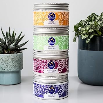 Absolute Aromas Epsom Bath Salts Magnesium Sulphate Infused with 100 Pure Essentials Oils Relaxation 300g - Image 5