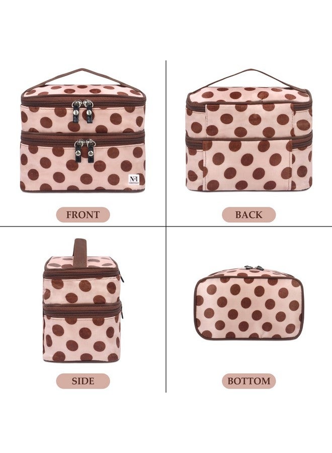 NFI essentials Makeup Pouch, Cosmetic Pouch for Women, Cosmetic Organiser Storage Bag, Vanity Organizer, Make up Pouches, Toiltery Travel Pouc - Image 2