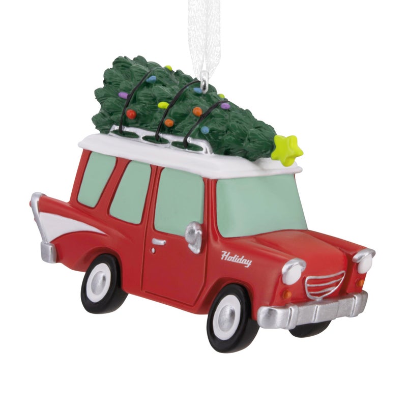 Hallmark Red Pickup Truck Christmas Ornament 0001HGO3102