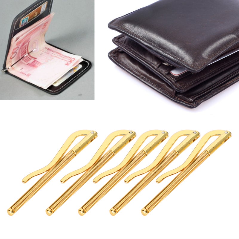 Electroplated Steel Money Clip - Rust & Corrosion Resistant, Deformation-Proof Cash Clip for Men’s Leather Wallet Accessory, Extra Storage Space, 4 Color Options - Image 5