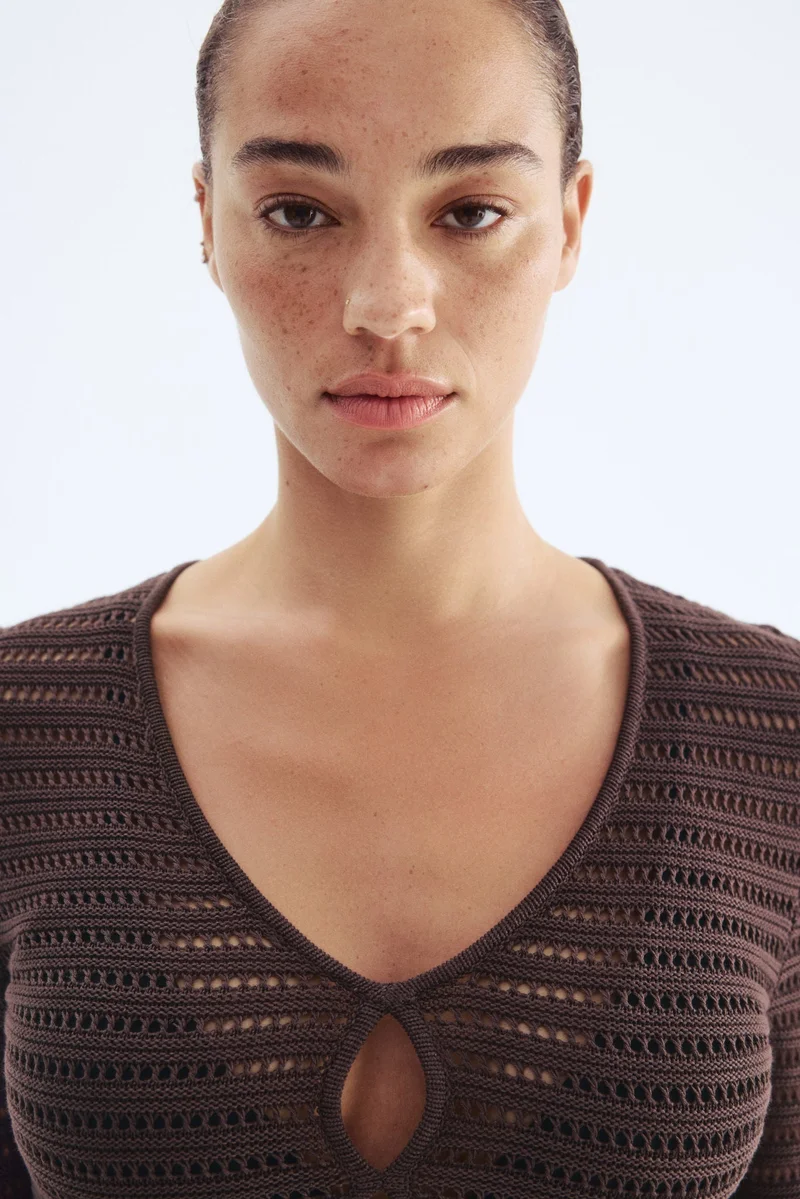 اتش اند ام فستان بثقوب