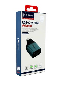 High Resolution 4K Type-C To HDMI Adapter With Integrated Type-C Connector