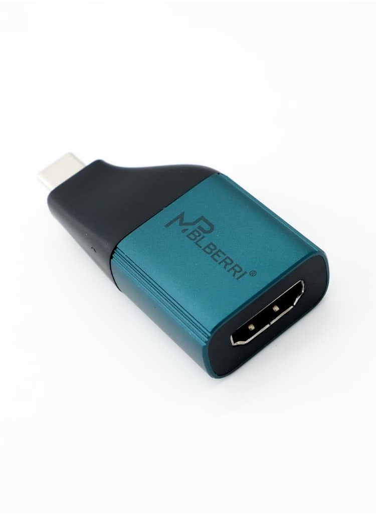 mpBLBERRI - High Resolution 4K Type-C To HDMI Adapter With Integrated Type-C Connector - Image 1