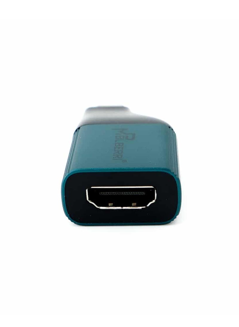 mpBLBERRI - High Resolution 4K Type-C To HDMI Adapter With Integrated Type-C Connector - Image 1