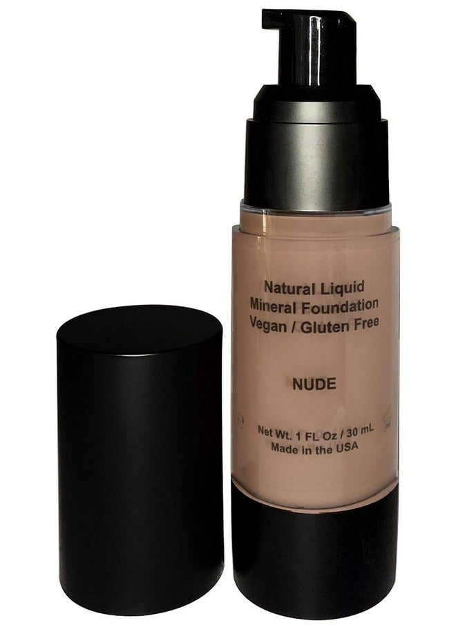 Mom's Secret 100% Natural Foundation Organic Vegan Aloe Based Natural Sun Protection Gluten Free Cruelty Free Made In The Usa 1Fl Oz. (Nude)  - Image 1