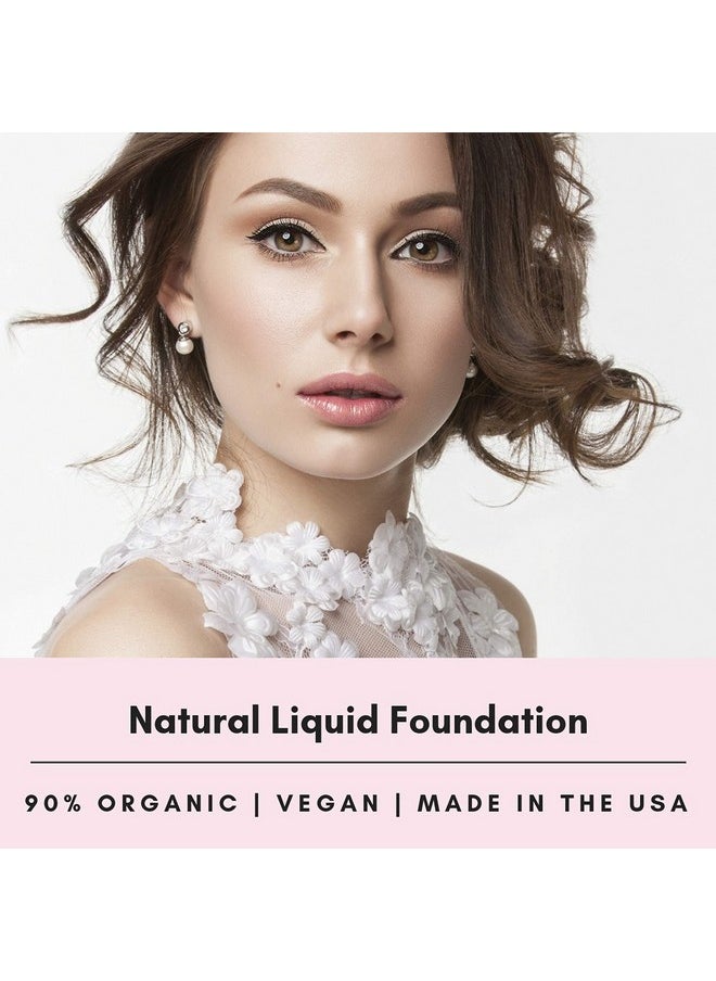 Mom's Secret 100% Natural Foundation Organic Vegan Aloe Based Natural Sun Protection Gluten Free Cruelty Free Made In The Usa 1Fl Oz. (Nude)  - Image 4