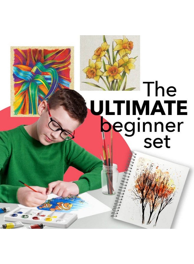 Castle Art Supplies 12 X 12Ml Acrylic Paint Set Value Beginner Set For Starters Or Adult Artists Quality Intense Colors Smooth To Use On Range Of Surfaces In Neat Presentation Box - Image 3