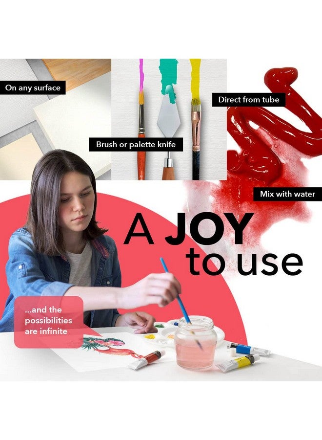 Castle Art Supplies 12 X 12Ml Acrylic Paint Set Value Beginner Set For Starters Or Adult Artists Quality Intense Colors Smooth To Use On Range Of Surfaces In Neat Presentation Box - Image 4