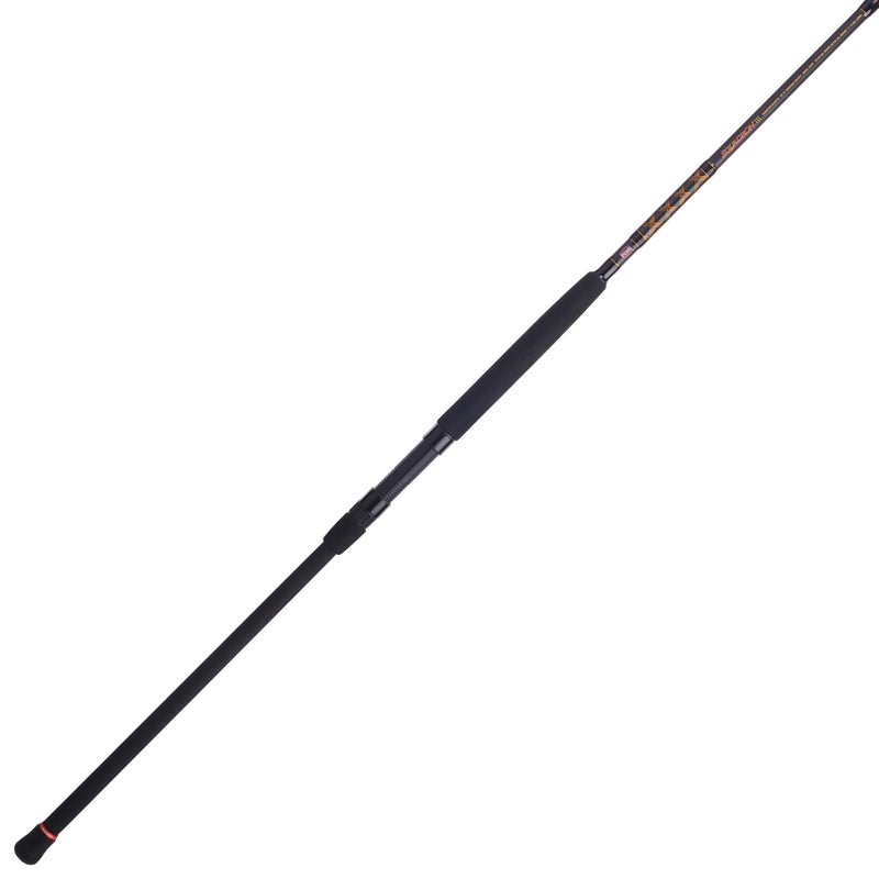 PENN Squadron III 10â€™ Surf Spinning Fishing Rod; 2-Piece, 15-30lb Line Rating, Medium Heavy Rod Power, Moderate Fast Action, 1-5 oz. Lure Rating, Titanium/Red/Gold - Image 1