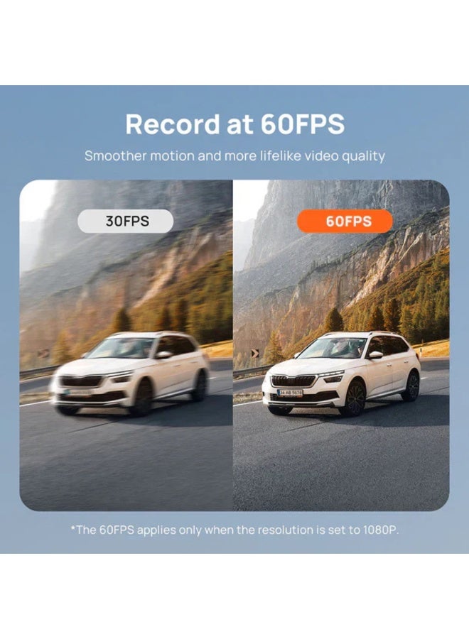 70mai A810s Dash Cam with Rear Camera Device Memory Card Bundle - Image 2