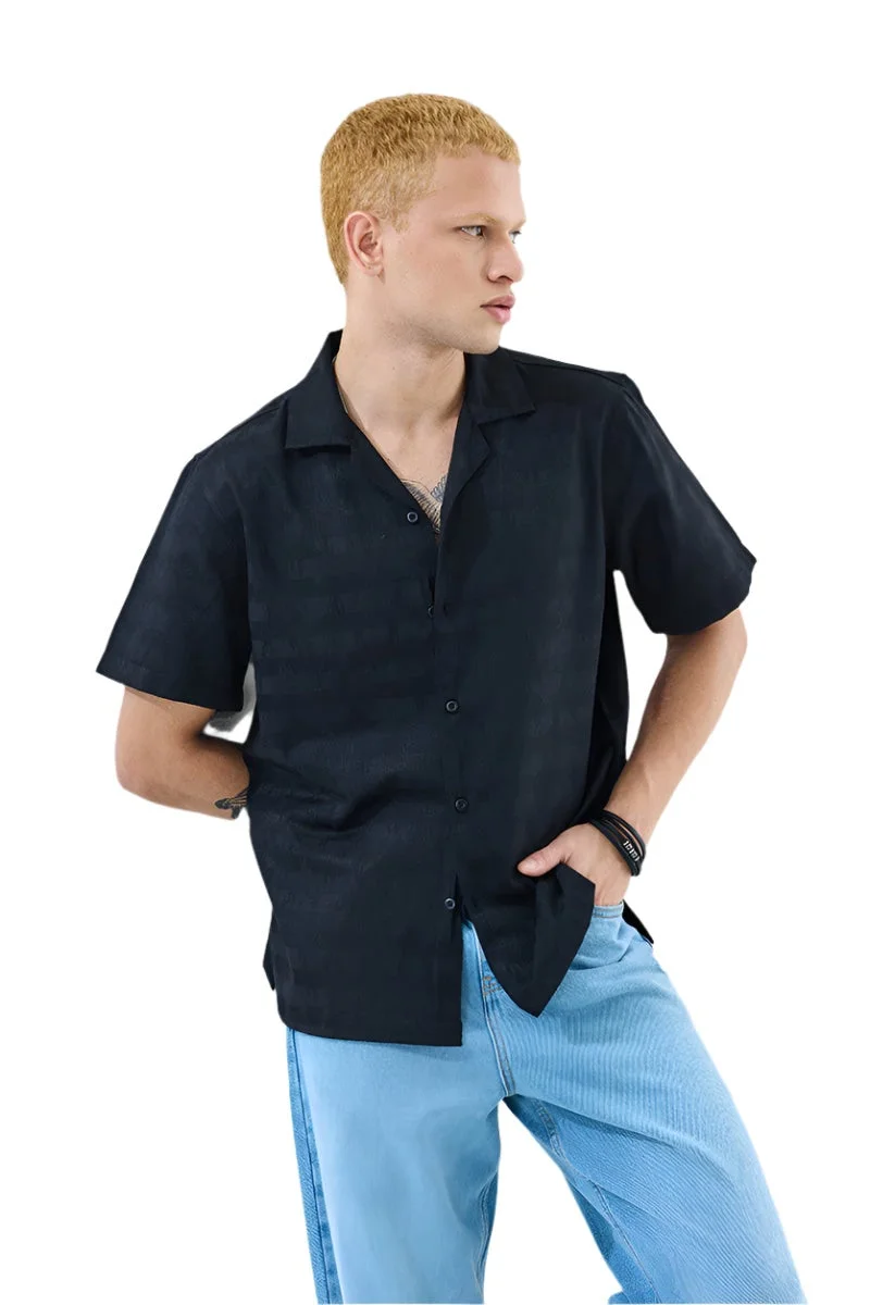 SNITCH Box Fit Self-design Shirt