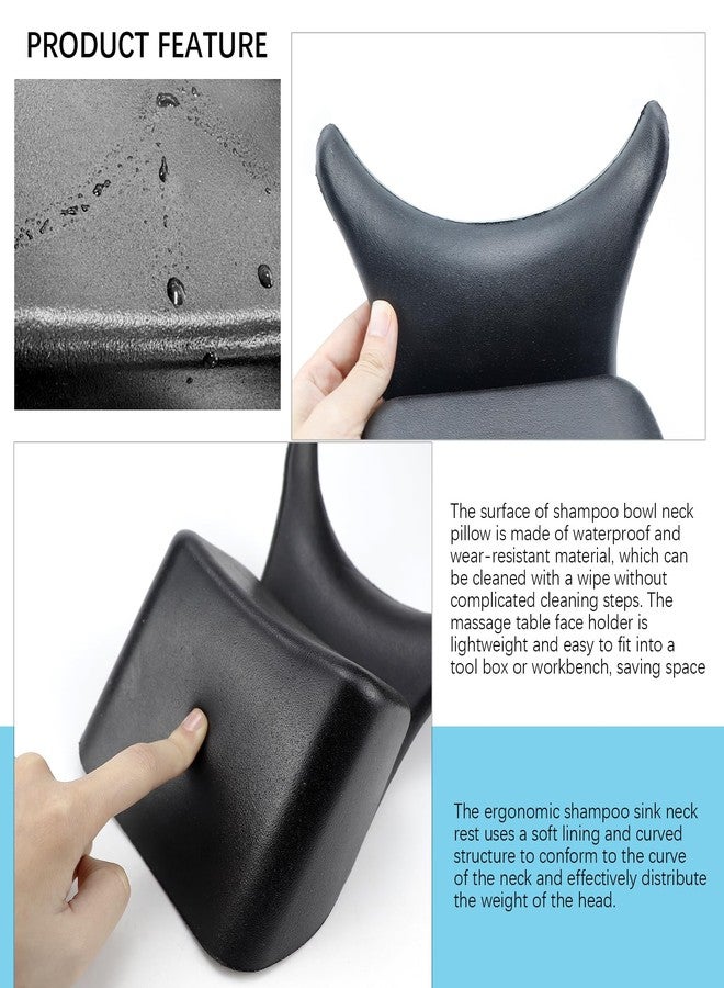 DOERDO DD Shampoo Neck Rest Cushion, Salon Bowl Neck Rest for Shampoo Bowl Sink Non-Slip Silicone Shampoo Bowl Neck Rest Pillow Salon Hairdressing Spa Washing Sink Basin - Image 3