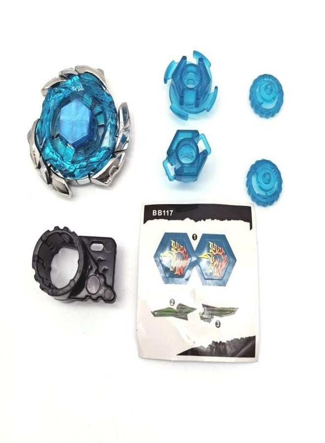Funstars Blitz Unicorno 100RSF Metal Fury Spinning Top with String Launcher Battling Bey Toy for Kids Made of Aluminium Alloy and Plastic Assemble Required (BB117) - Image 4