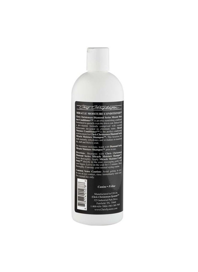 Chris Christensen Diamond Series Miracle Moisture Dog Conditioner, Groom Like A Professional, ProVitamin Formula, Provides Maximum Moisture, Use On Both Dogs And Cats, Made In Usa, 16 Oz  - Image 2