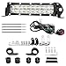 SAN YOUNG Light Bar for eBike 7 Inch Motorcycle Dirt Bike LED Headlight 60W 6000lm with 78 Handlebars Mounting Clamp Brackets and 12V Wiring Harness Switch CRF XR TTR KLX MTB Dirtbike Night Riding Light Kit - Image 2