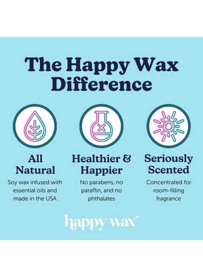 شمع الصويا الطبيعي المعطر برائحة الفانيليا من Happy Wax - 6 أونصات من الشمع الخالي من اللهب، مثالي لخلط الشمع المذاب في سخان الشمع المعطر الخاص بك، أشكال دببة لطيفة مع أكثر من 150 ساعة من وقت الاحتراق، صنع في الولايات المتحدة الأمريكية