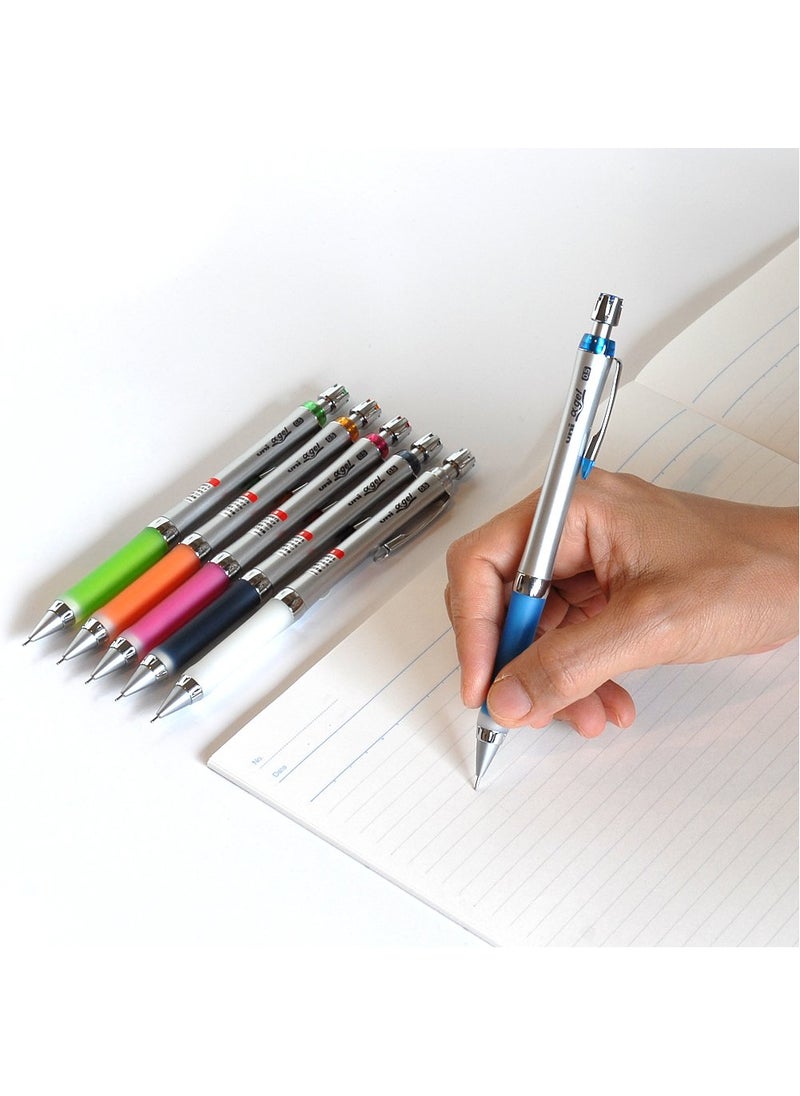Uni Uni AlphaGel Mechanical Pencil 05mm YellowithGreen M5807GG1P5  - Image 5