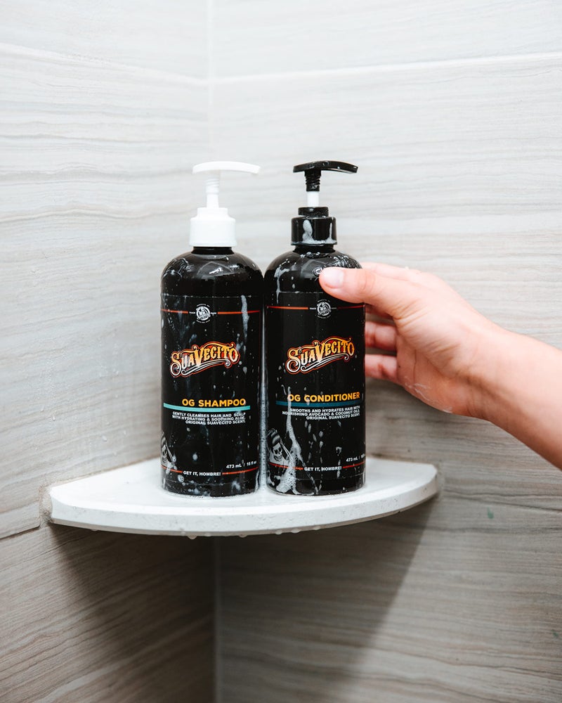 SUAVECITO OG Shampoo & Conditioner Set 16 oz Pump Bottle with Provitamin B5, Natural Oils To Fortify & Restore Damaged Hair, Gently Cleanses Conditions Soothes & Hydrates, Sulfate Free Works On All Hair Types - Image 2