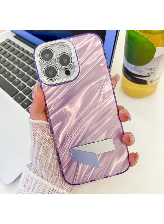 زبون جراب لهاتف iPhone 13 Pro Max مطلي بطبقة لامعة ومتين من مادة TPU مع غشاء عدسة - Image 2