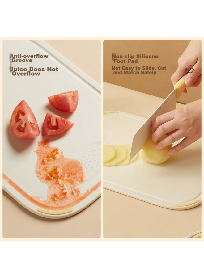 Supor Knife Set With Baby Cutting Board, Baby Food And Fruit Knife, Complete Kitchen Set With Chopping Board, Four-in Tk23008e - Image 1