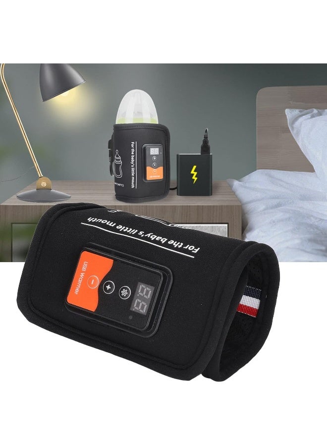 Yosoo Bottle Warmer, Milk Bottle Warmer Bag Constant Temperature Quick Heating USB Insulated Baby Bottle Warmer - Image 2