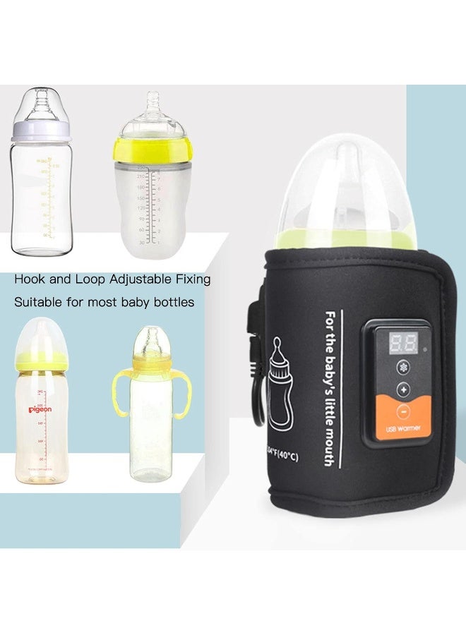 Yosoo Bottle Warmer, Milk Bottle Warmer Bag Constant Temperature Quick Heating USB Insulated Baby Bottle Warmer - Image 3