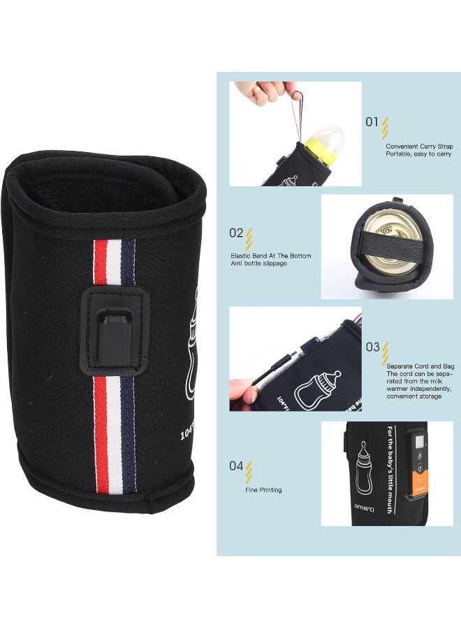 Yosoo Bottle Warmer, Milk Bottle Warmer Bag Constant Temperature Quick Heating USB Insulated Baby Bottle Warmer - Image 4