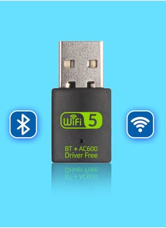 600m dual-band wireless card drive-free 5G high-speed computer WiFi receiver USB Bluetooth wifi 2-in-1