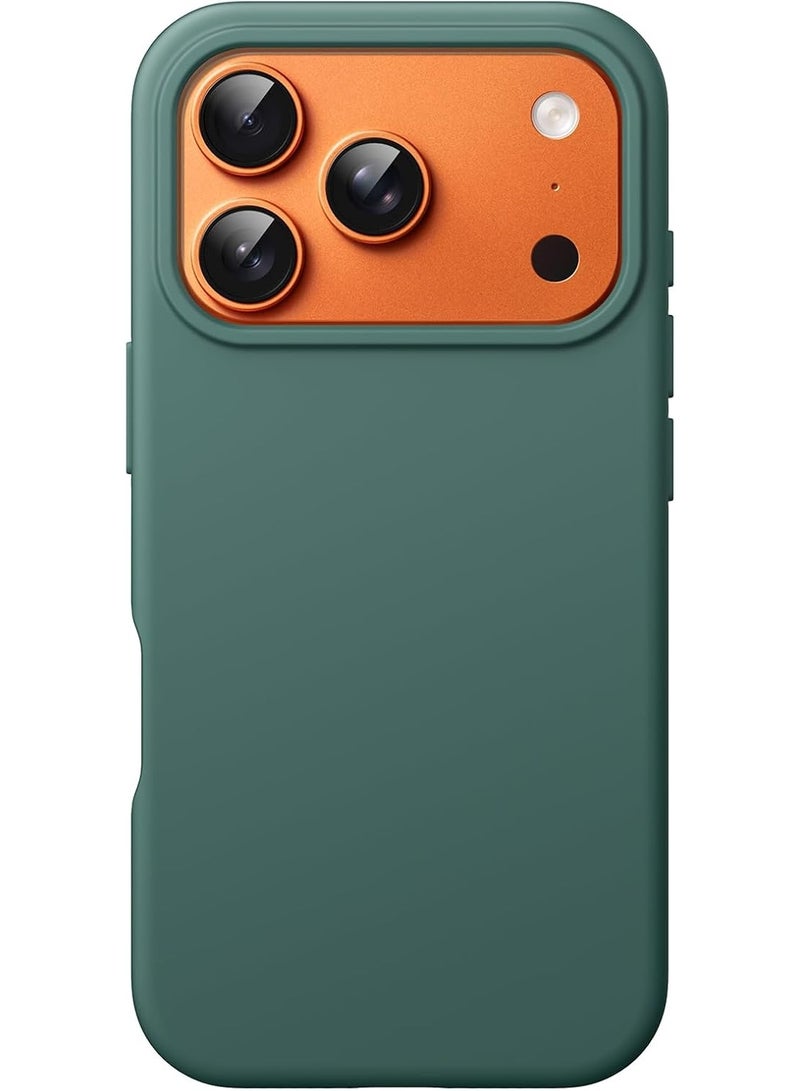 ACLIX Silicone Case Compatible with iPhone 17 Pro Max, Slim Liquid Silicone Phone Case with Layer Soft Rubber Shockproof Bumper with TPU Lining | Pine Green - Image 1